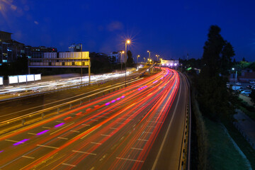 long exposure traffic density