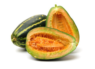 muskmelon on a white background 