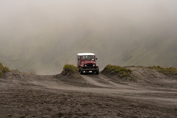off road vehicle in desert