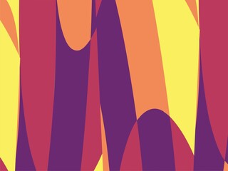 Beautiful of Colorful Art Purple, Orange, Pink and Yellow, Abstract Modern Shape. Image for Background or Wallpaper