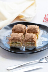 cold baklava - cold baklava with milk - soguk baklava