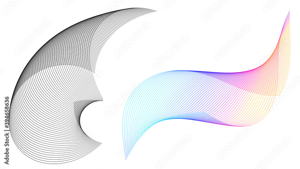 Poster design elements. ring circle elegant frame border. abstract circular logo element on white backgroun