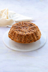 Delicious homemade traditional hazelnut cake