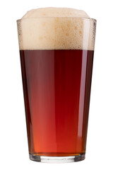 glass of beer isolated on white