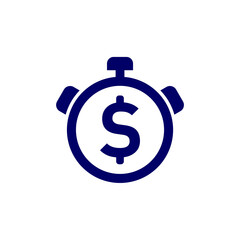 Money Time logo design vector template, Business logo design concept, Icon symbol