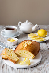 Lemon cake with Lemon is a well-known classic pastry and dessert in American cuisine.
