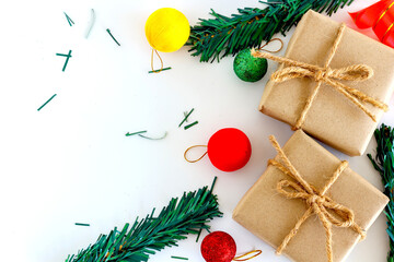 Christmas new year ideas Lay flat top view