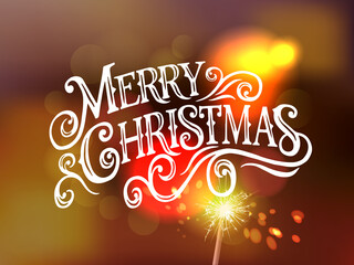 Christmas time vector text. Calligraphic Lettering design card template. Calligraphic handmade lettering.
