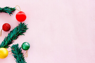 Christmas new year ideas Lay flat top view