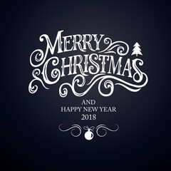Christmas time vector text. Calligraphic Lettering design card template. Calligraphic handmade lettering.