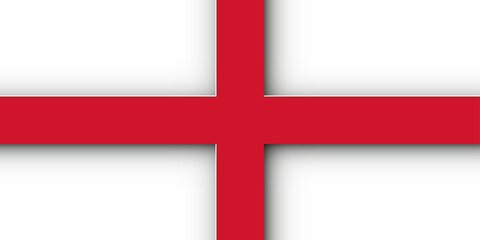 original and simple Republic of The England flag isolated in official colors and Proportion Correctly. Made of a single color stripes. Abstract poster. banner illustration