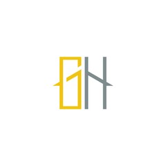 simple gh real estate logo