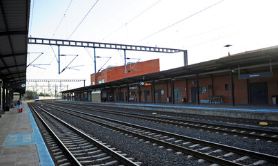 Fototapeta premium Estación Ave de Puertollano, Castilla la Mancha, España. 