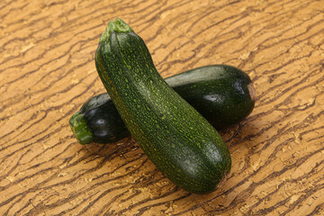 Raw ripe zucchini