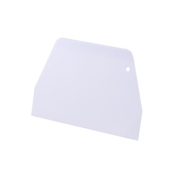 Plastic putty knife isolated on white background, copy space