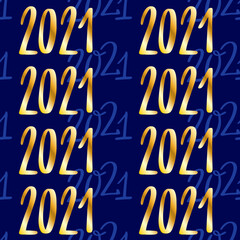 2021 Gradient Seamless Pattern
