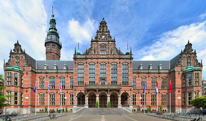 Fototapeta na wymiar Academiegebouw (Main building) of the University of Groningen, Netherlands