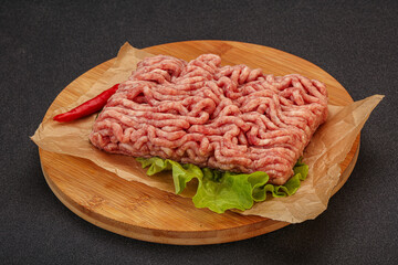 Raw Minced pork meat for cooking
