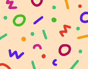 seamless pattern with confetti