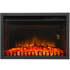 electric fireplace isolated on white background