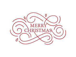 Christmas time vector text. Calligraphic Lettering design card template. Calligraphic handmade lettering.