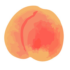 桃の手描きベクターイラスト