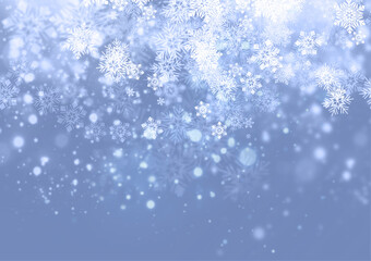 Naklejka na ściany i meble abstract christmas background with snowflakes
