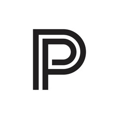 P letter logo design vector