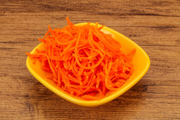 Korean carrot in the bowl