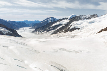 Panorama de Jungfraujoch en été
