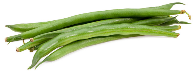 green beans background. Top view. Close Up.