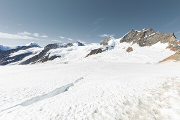 Panorama de Jungfraujoch en été