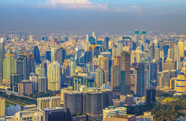 view to the cityscape of Bangkok Thailand Asia