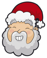 Smiling Santa ready for a Happy Christmas Season, Vector Illustration