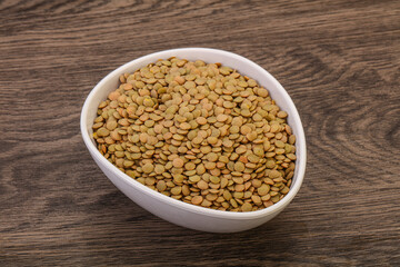 Vegan cuisine - Dry lentil heap