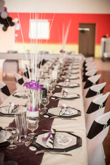 Décoration de table de mariage