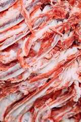 Raw and fresh beef meat steaks