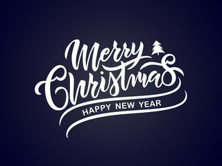 Christmas time vector text. Calligraphic Lettering design card template. Calligraphic handmade lettering.