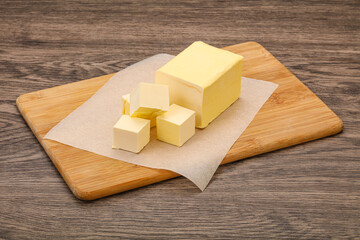 Dairy natural yellow butter piece