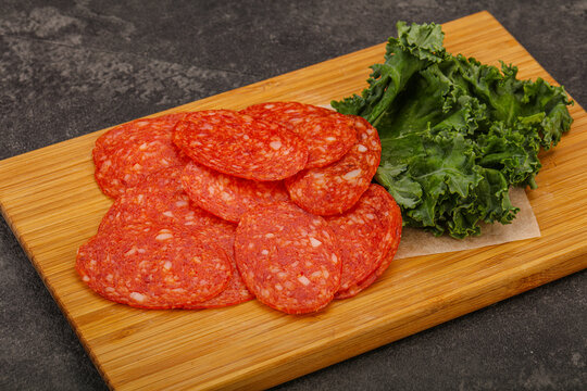 Italian Spycy Pepperoni Sausage Slices