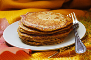 Stack of Pumpkin Pancakes