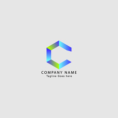 C letter logo. Unique modern logo