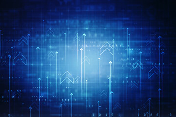 2D Digital Abstract Business Networking background