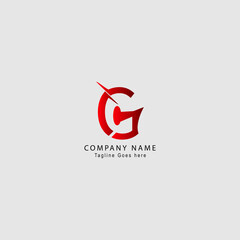 G unique letter logo. Modern vector logo