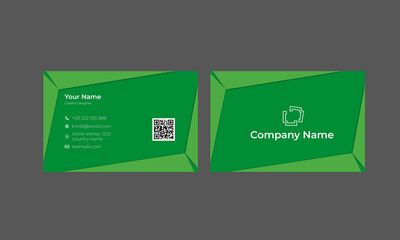 Vector modern creative and clean business card template. Flat design.