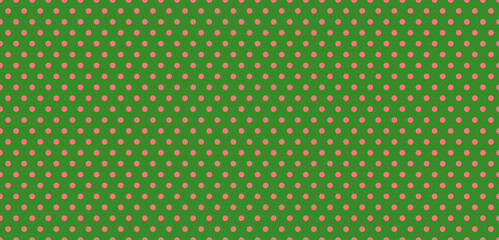 Vintage polka dots pattern, colorful background - vector abstract background