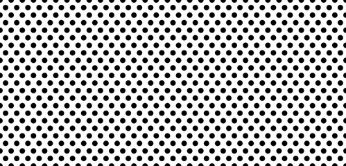 black and white polka dot pattern background vector