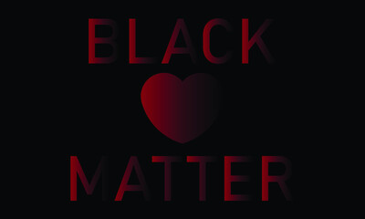 A vector illustration artwork of "BLACK LIVES MATTER" TEXT.