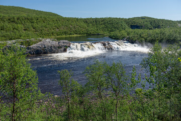 Pikefossen, Kautokeino, Finnmark, Norway.