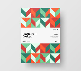 Abstract corporate identity report cover. Geometric vector business presentation design layout. Amazing company illustration brochure template.